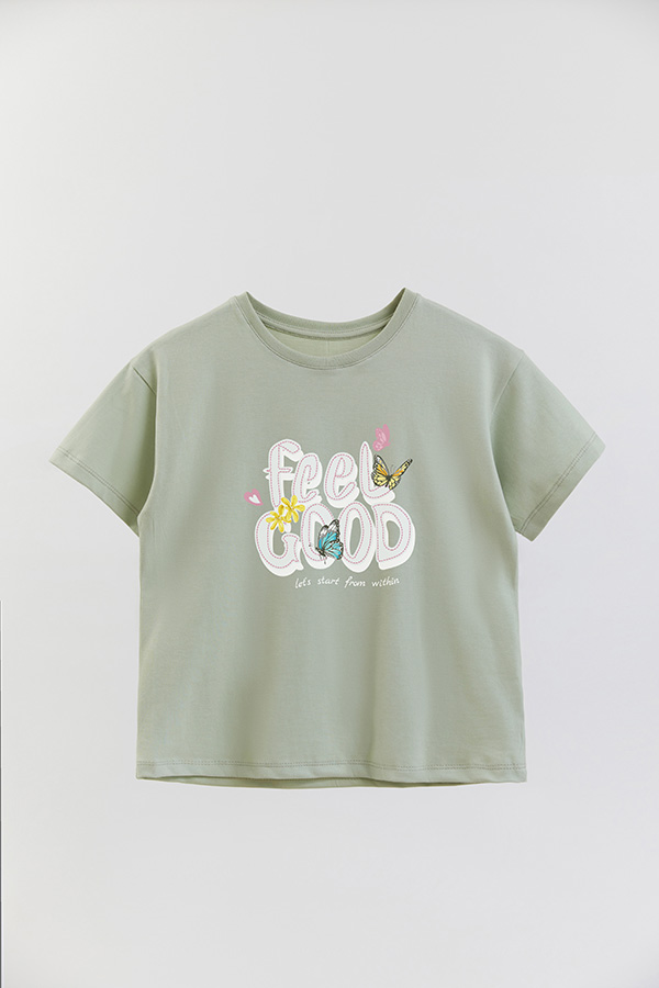 REMERA GIRL OVER FEEL GOOD