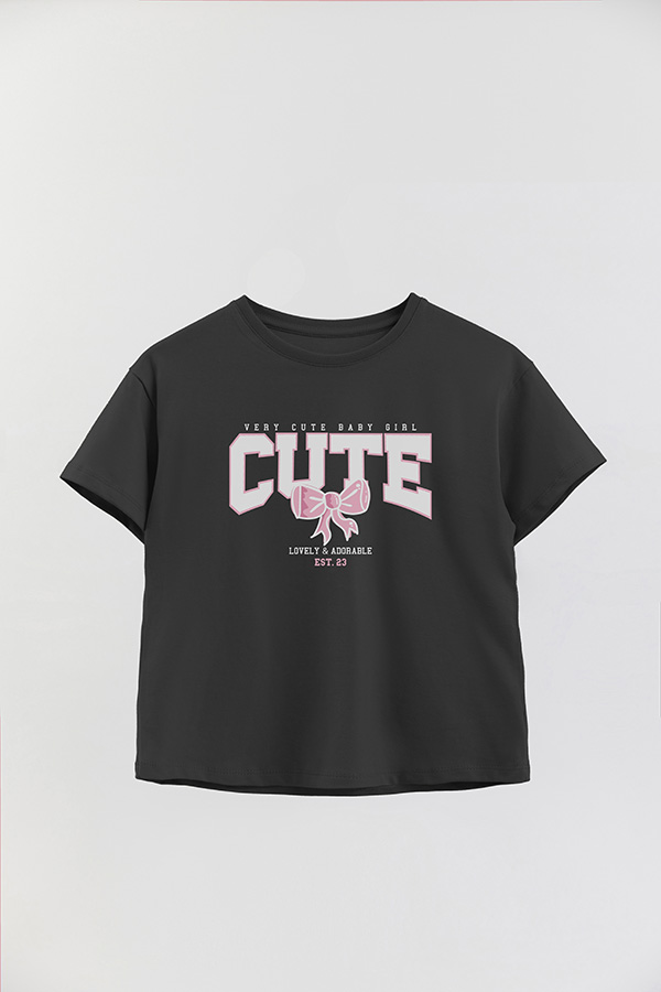 REMERA GIRL OVER CUTE EST 23