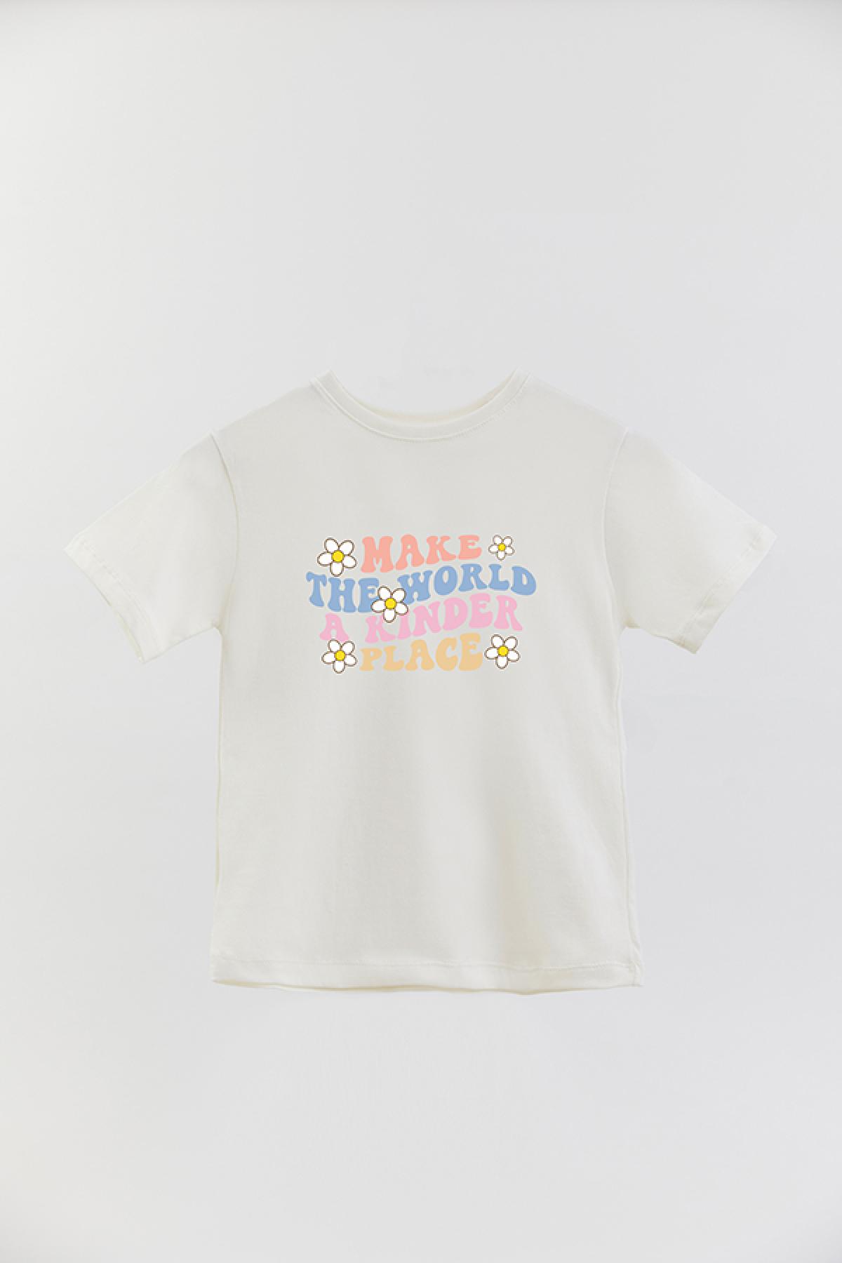 REMERA BASIC GIRL RT MAKE THE WORLD A KINDER PLACE