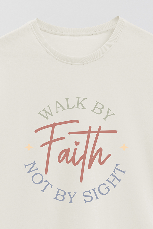 REMERA BASICA UNISEX VRS WALK BY FAITH