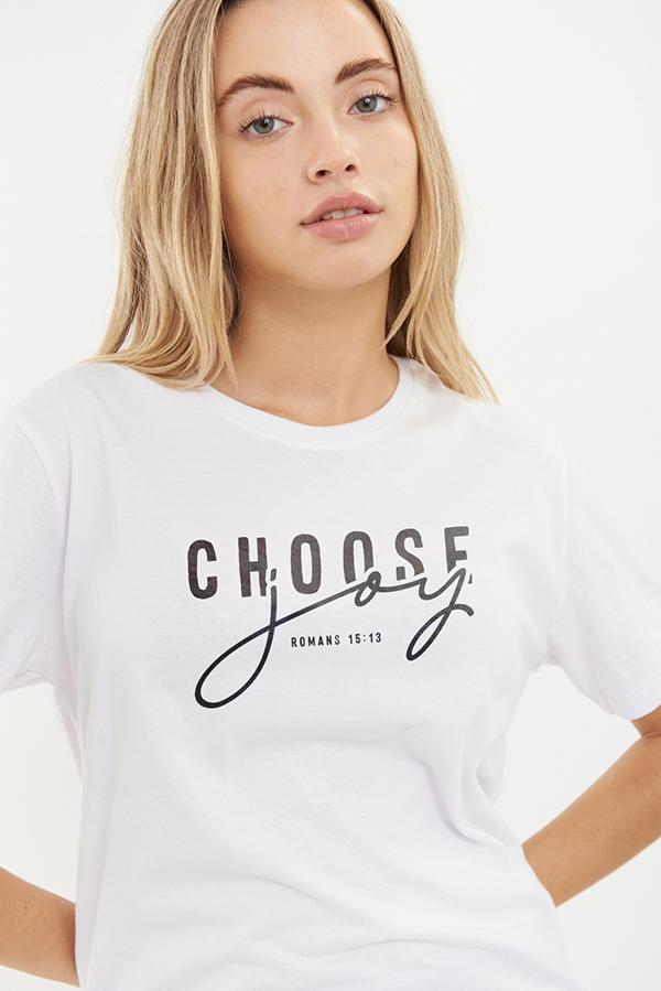 REMERA BASICA UNISEX VRS CHOOSE JOY