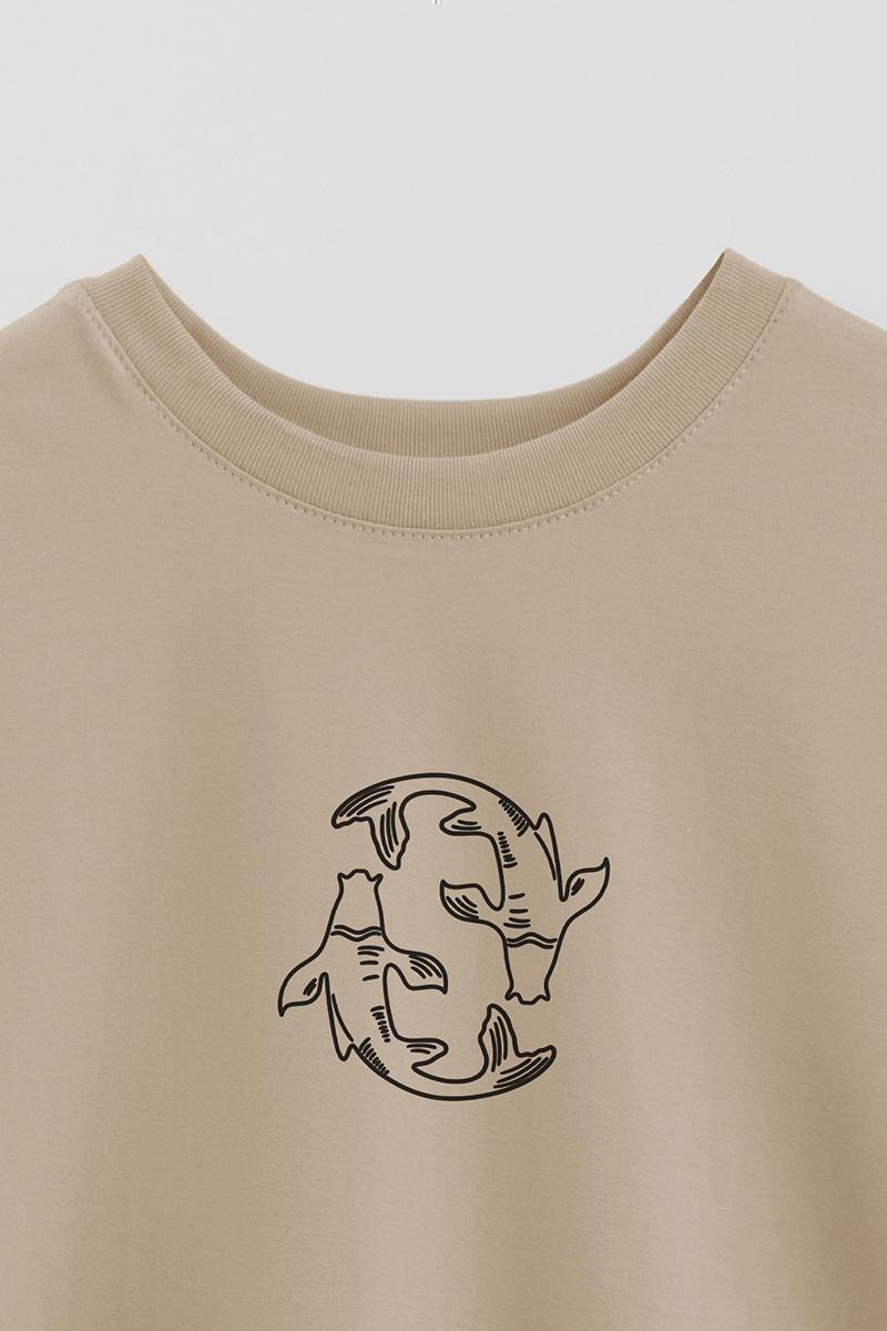 REMERA OVER ESTAMPADA UNISEX FISH