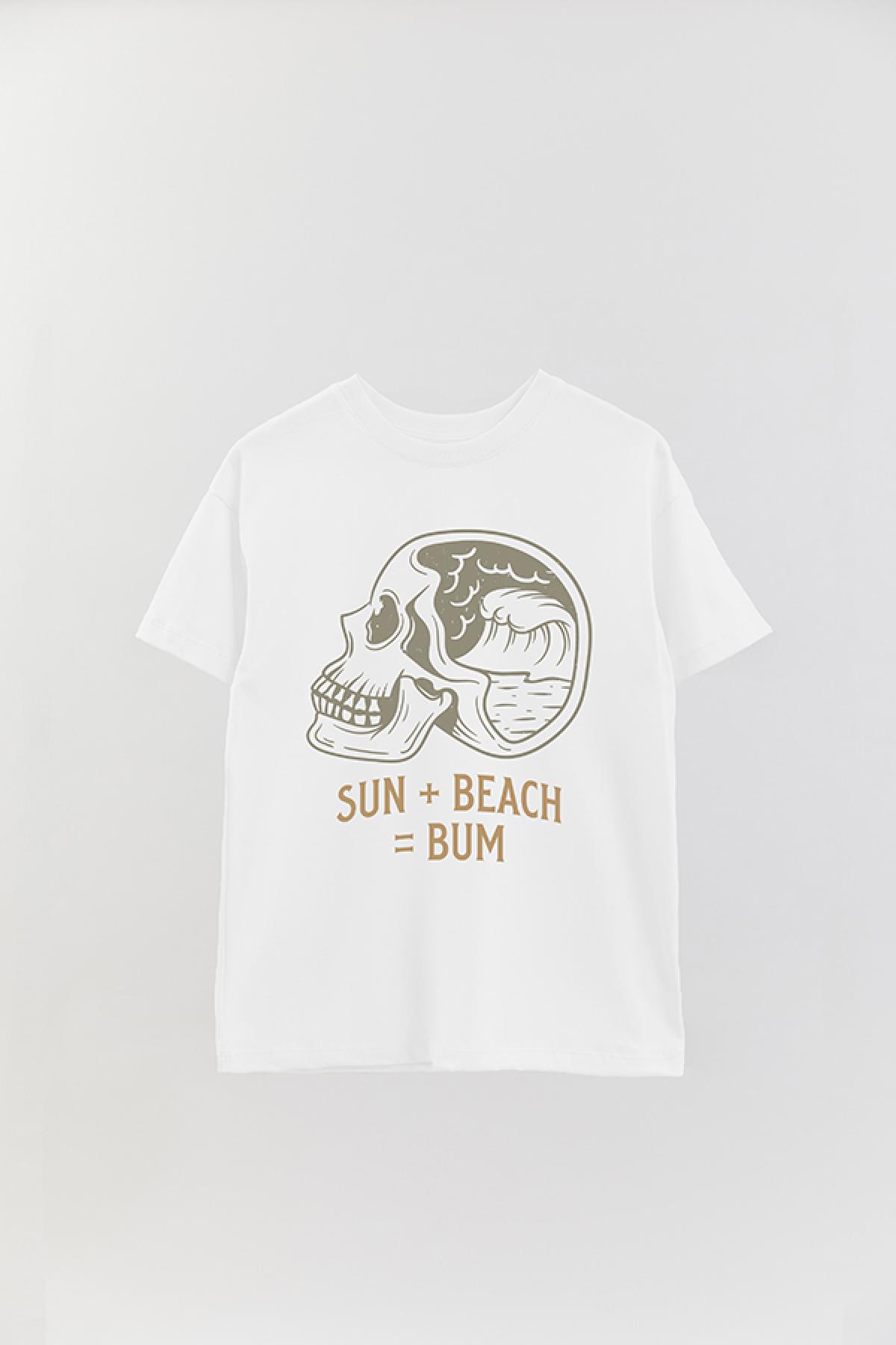 REMERA OVER ESTAMPADA SM SUN BEACH BUM