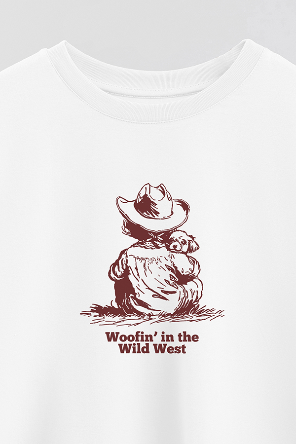 REMERA CROP ESTAMPADA COWGIRL WOOFIN