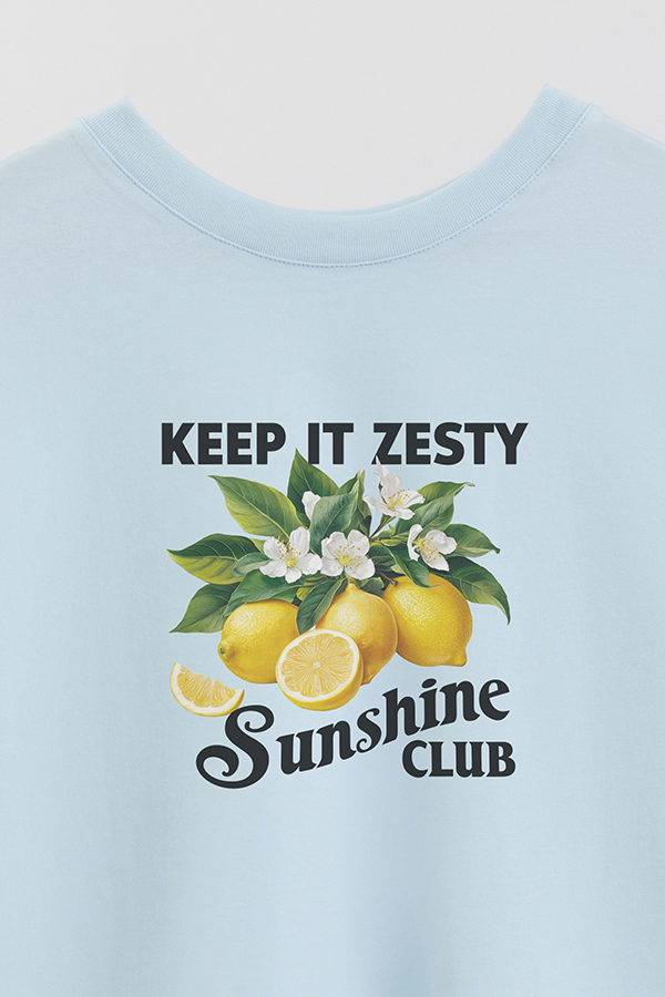 REMERA CROP ESTAMPADA HARVEST KEEP IT ZESTY