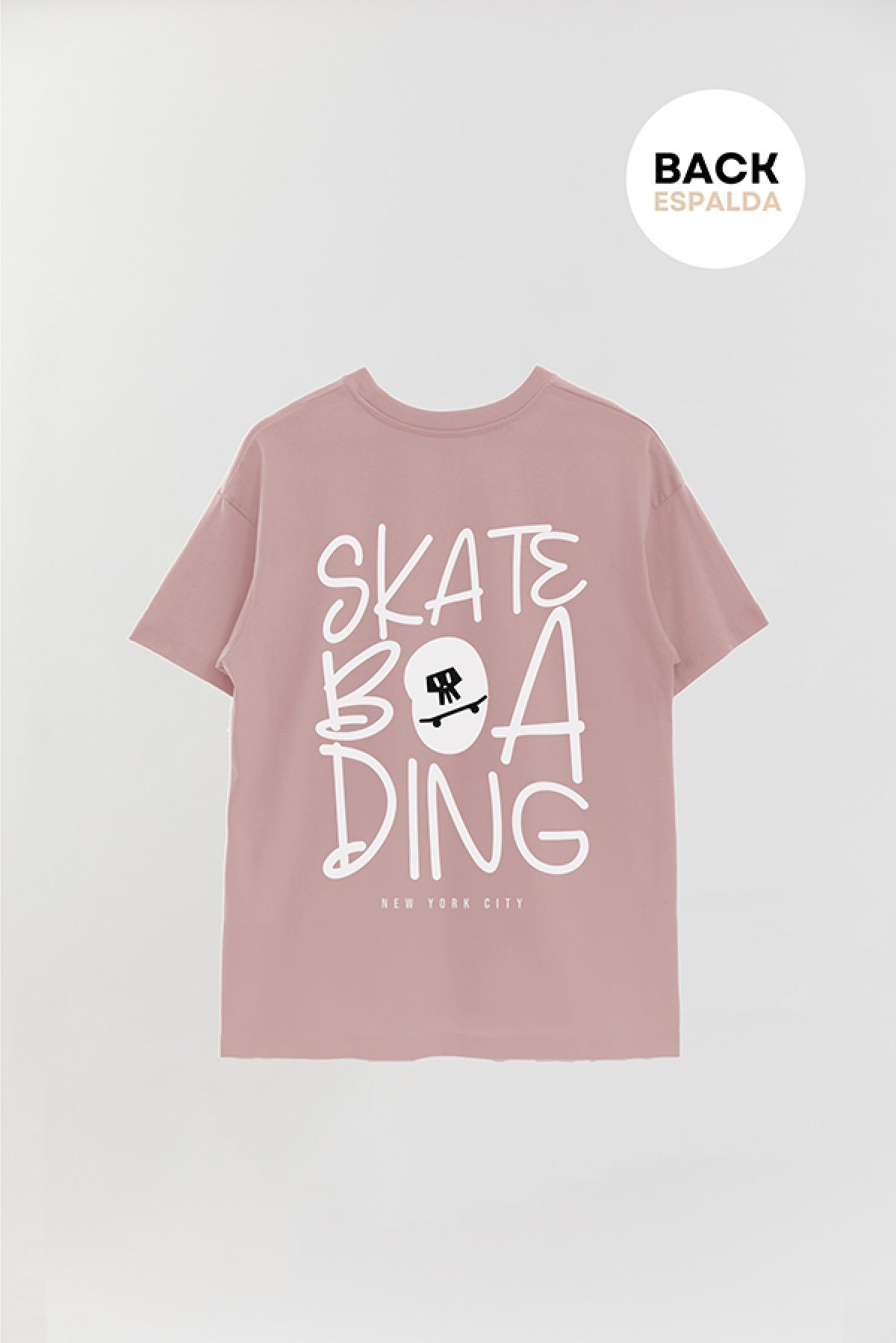 REMERA OVER ESTAMPADA SM SKATEBOADING NYC
