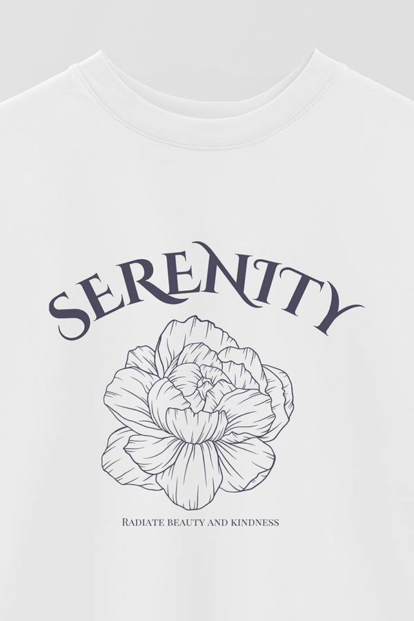 REMERA OVER ESTAMPADA PEONIES SERENITY