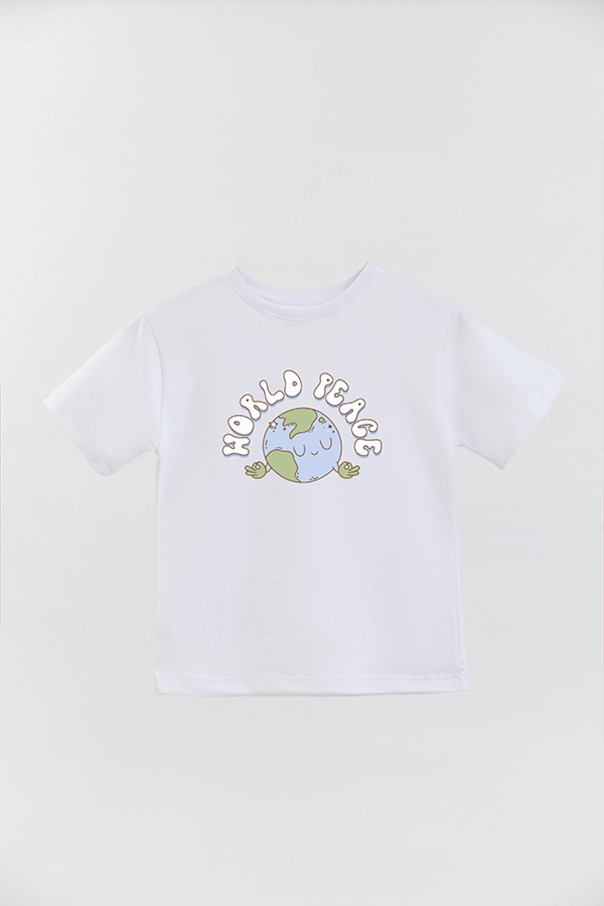 REMERA BASIC GIRL RT WORLD PEACE