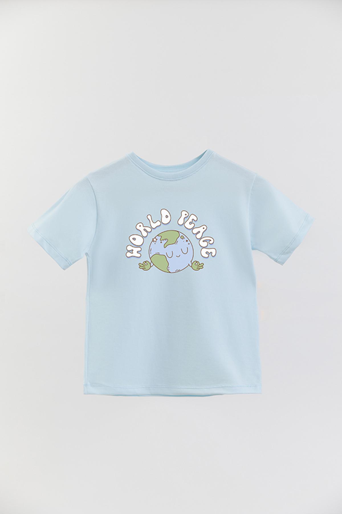 REMERA BASIC GIRL RT WORLD PEACE
