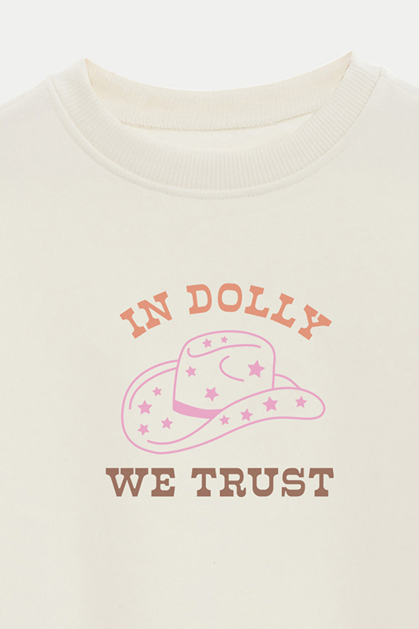 BUZO CROP ESTAMPADO WESTERN DOLLY