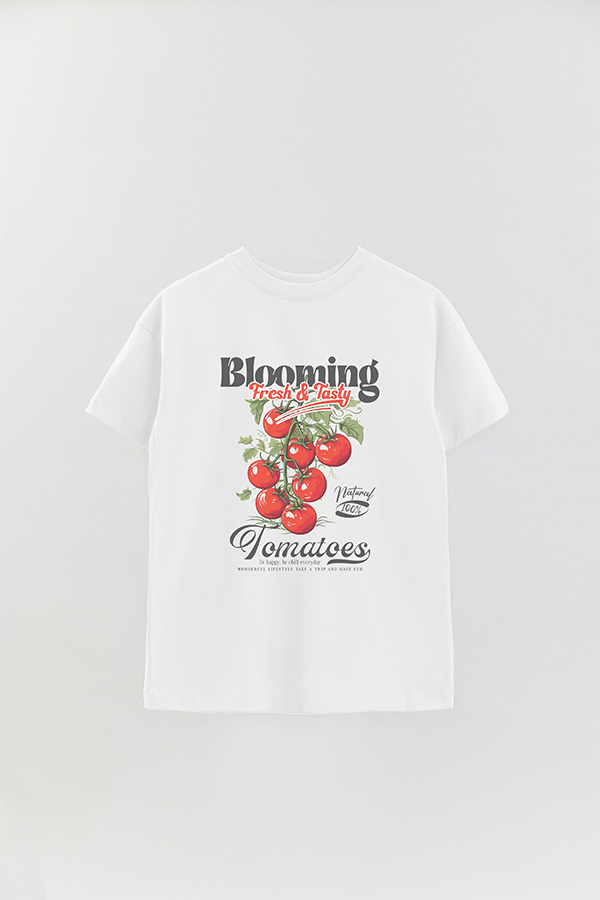REMERA OVER ESTAMPADA BLOOMING