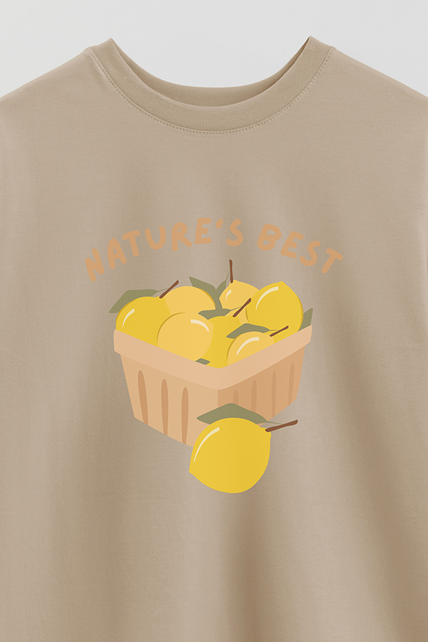REMERA OVER ESTAMPADA NATURES BEST