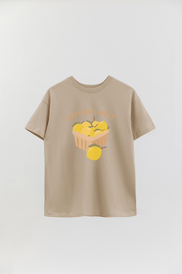REMERA OVER ESTAMPADA NATURES BEST