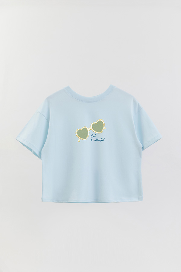 REMERA CROP ESTAMPADA COASTAL COOL COLLECTED