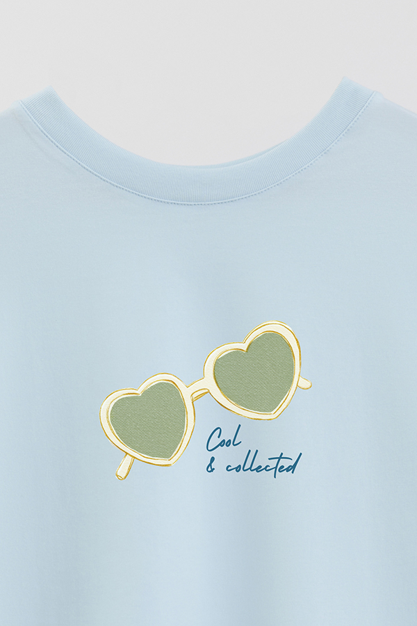 REMERA CROP ESTAMPADA COASTAL COOL COLLECTED