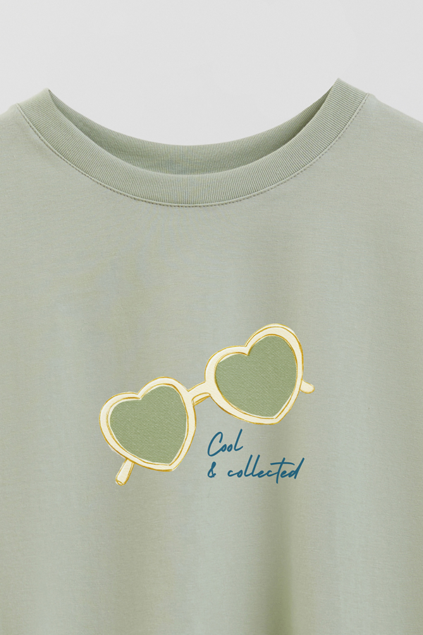 REMERA CROP ESTAMPADA COASTAL COOL COLLECTED