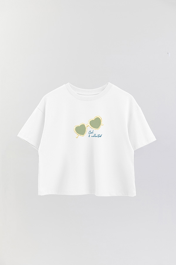 REMERA CROP ESTAMPADA COASTAL COOL COLLECTED