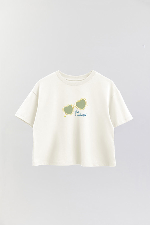 REMERA CROP ESTAMPADA COASTAL COOL COLLECTED