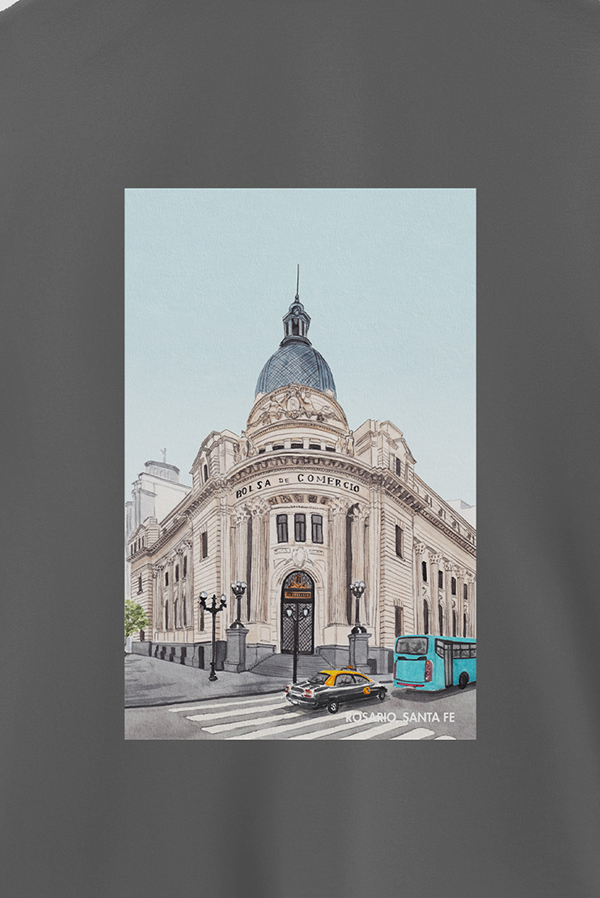 REMERA OVER ESTAMPADA ARG ART ROSARIO