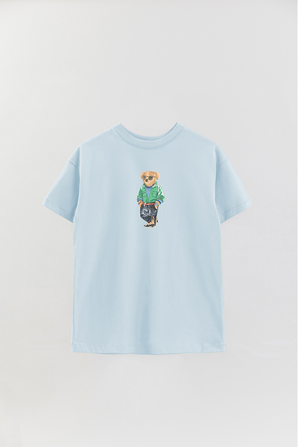 REMERA OVER ESTAMPADA UNISEX BEAR SUNGLASSES