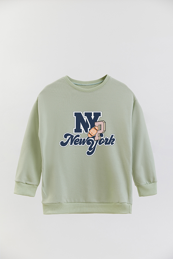 BUZO CREWNECK RUSTICO VARSITY GIRL NEW YORK
