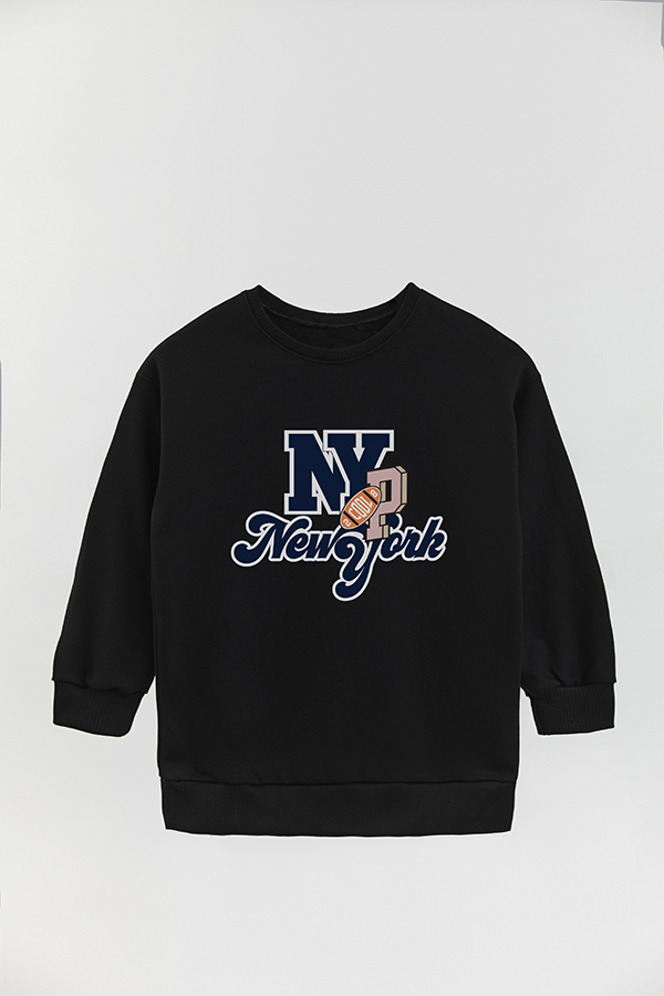 BUZO CREWNECK RUSTICO VARSITY GIRL NEW YORK