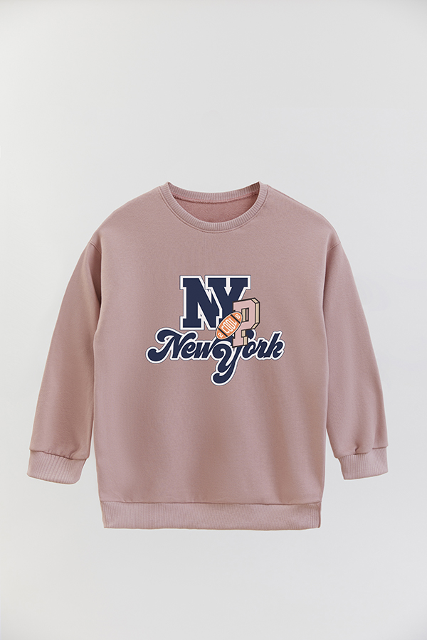 BUZO CREWNECK RUSTICO VARSITY GIRL NEW YORK