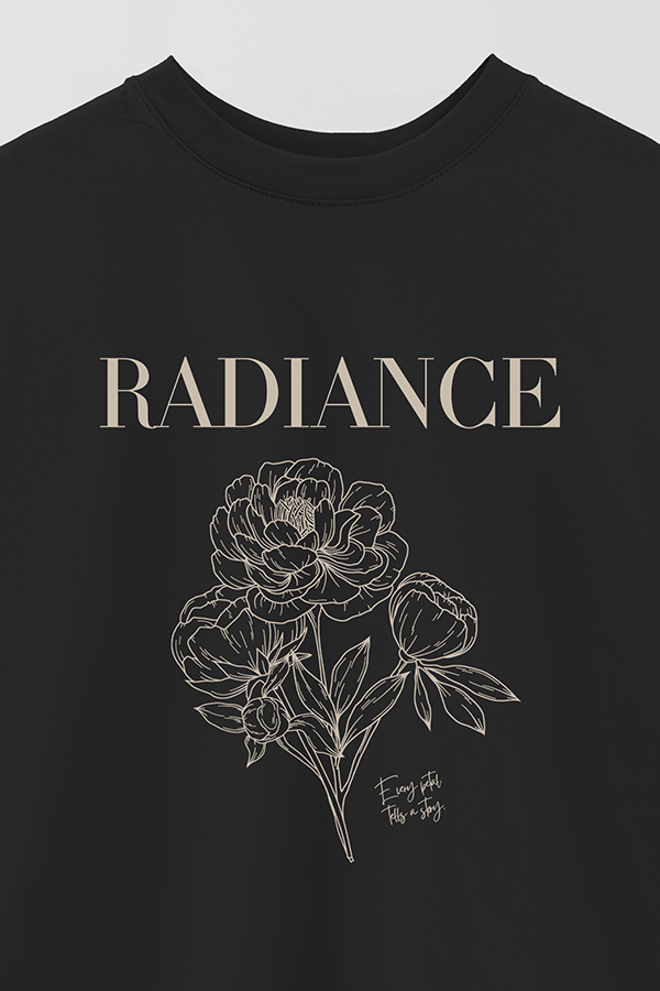 REMERA OVER ESTAMPADA PEONIES RADIANCE