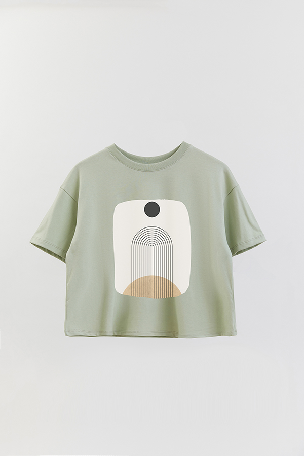 REMERA CROP ESTAMPADA ART 124
