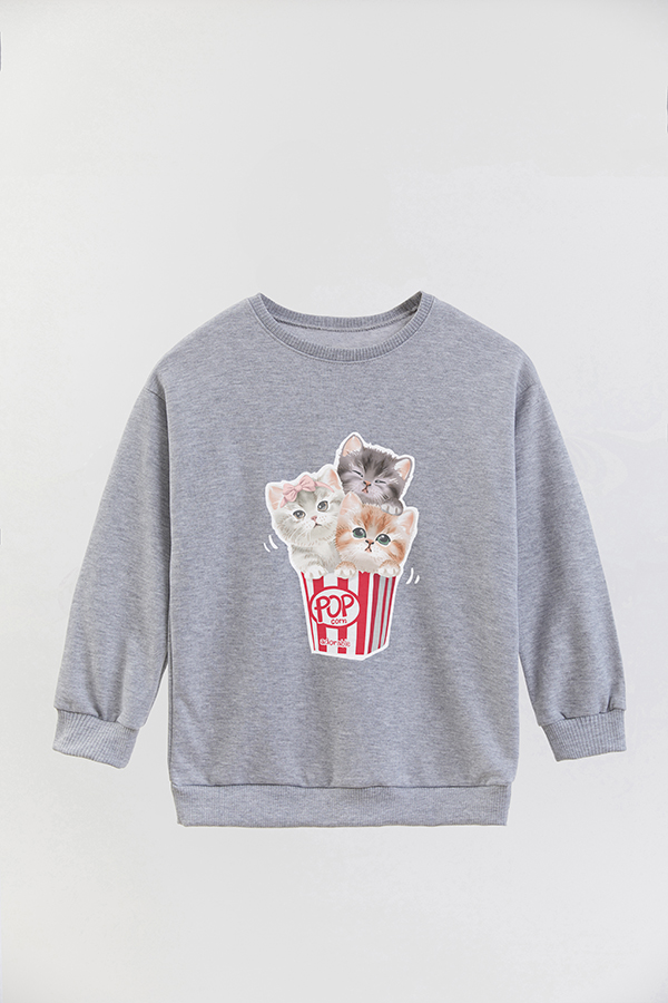 BUZO CREWNECK RUSTICO KITTY DREAMS POP CORN