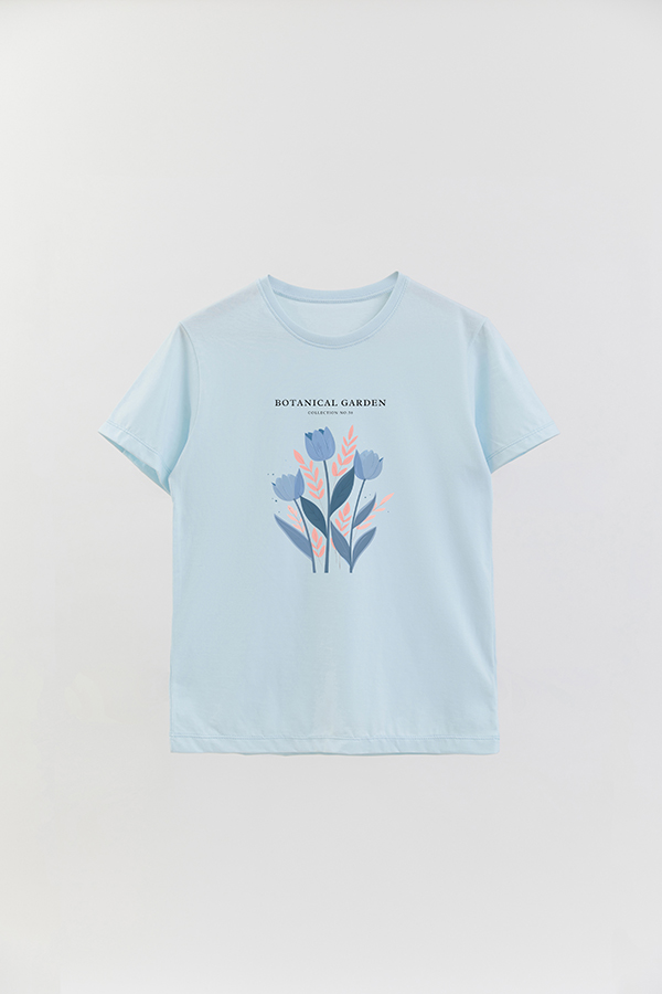 REMERA BASICA ESTAMPADA GARDEN 58