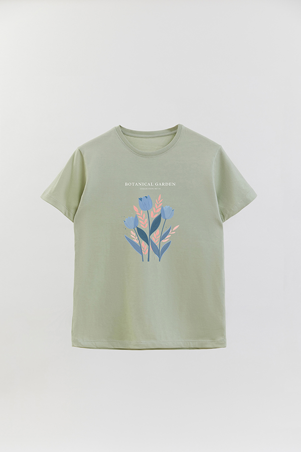REMERA BASICA ESTAMPADA GARDEN 58