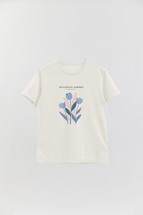 REMERA BASICA ESTAMPADA GARDEN 58