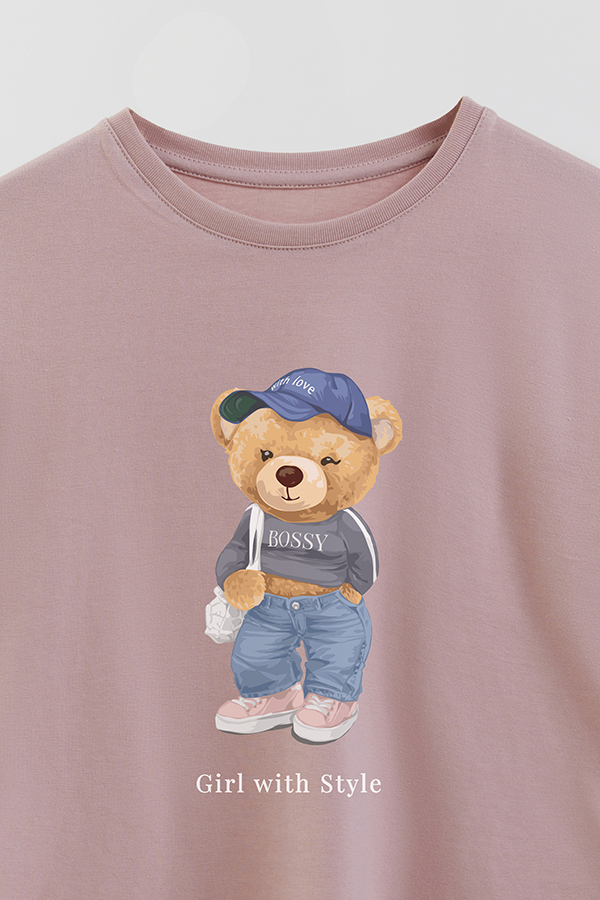REMERA GB OVERSIZE GIRL WITH STYLE