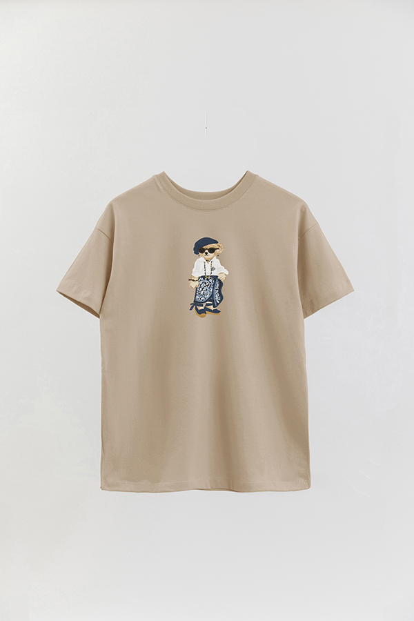 REMERA OVER ESTAMPADA UNISEX BEAR FRENCHIE