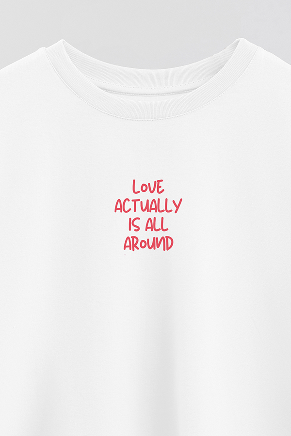 REMERA CROP ESTAMPADA RED AROUND