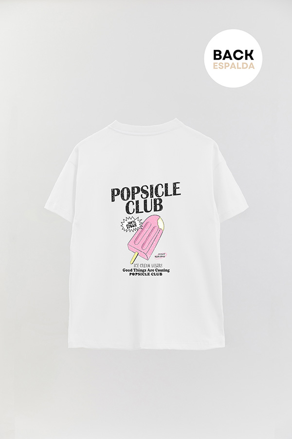 REMERA OVER ESTAMPADA POPSICLE CLUB