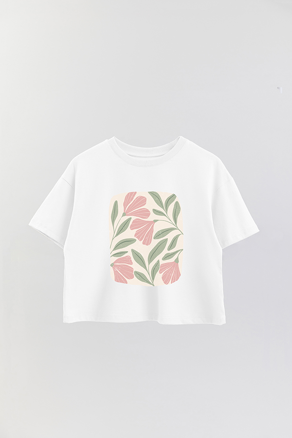 REMERA CROP ESTAMPADA ART 170