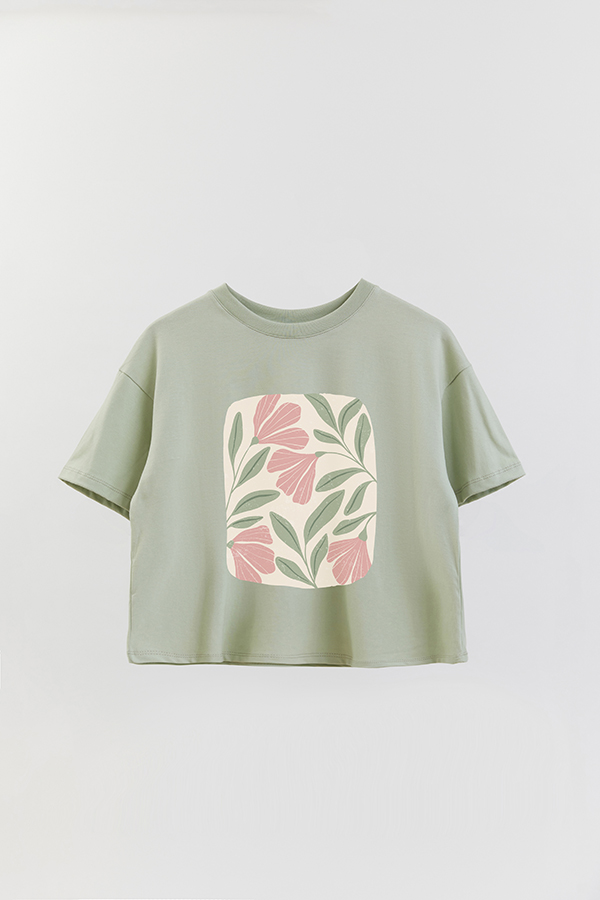 REMERA CROP ESTAMPADA ART 170