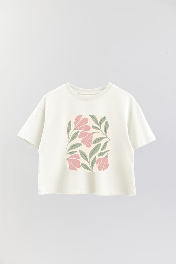 REMERA CROP ESTAMPADA ART 170