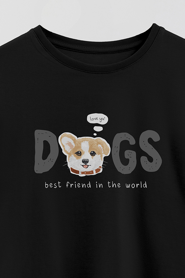 REMERA GIRL OVER DOGGY DREAMS BEST FRIEND