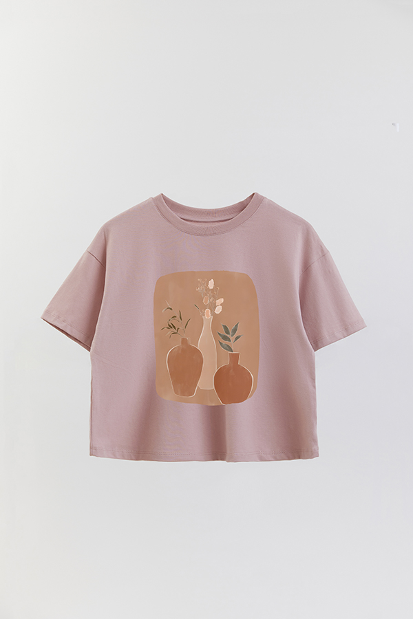 REMERA CROP ESTAMPADA ART 105