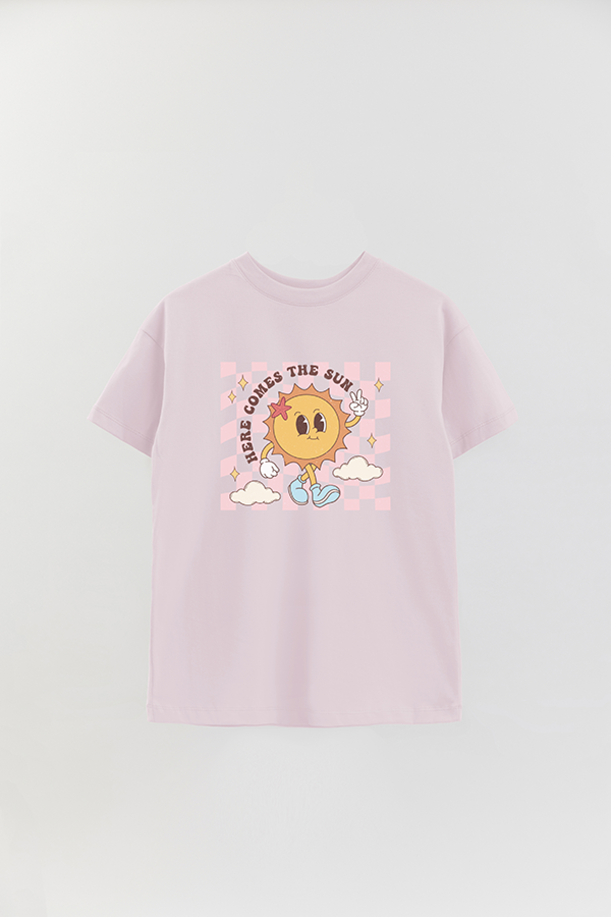 REMERA OVER ESTAMPADA RT HERE COMES THE SUN
