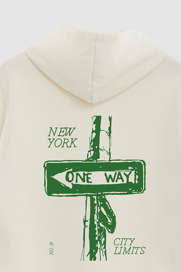 BUZO HOODIE ESTAMPADO WORLD ONE WAY