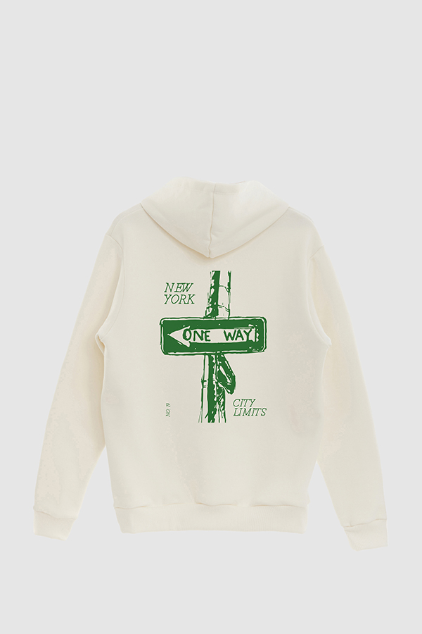 BUZO HOODIE ESTAMPADO WORLD ONE WAY
