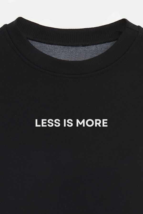 BUZO CROP ESTAMPADO MNM LESS IS MORE