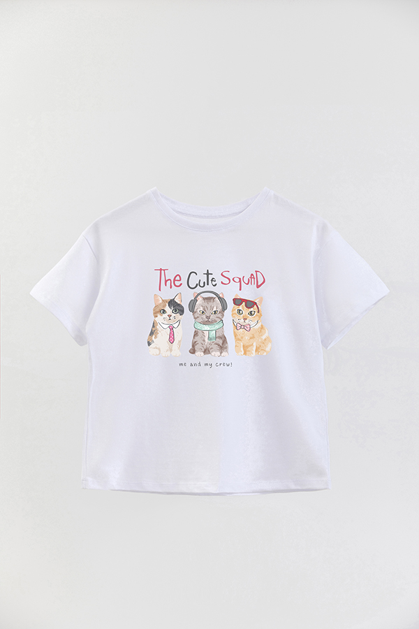 REMERA GIRL OVER KITTY DREAMS THE CUTE SQUAD