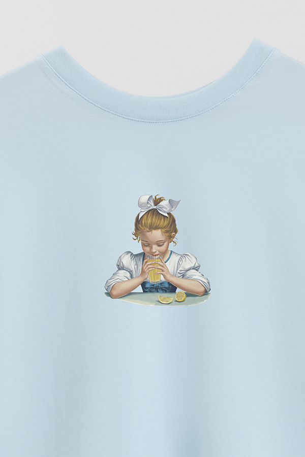 REMERA CROP ESTAMPADA LMN DRINK LEMONADE