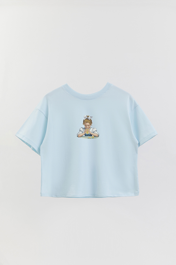 REMERA CROP ESTAMPADA LMN DRINK LEMONADE