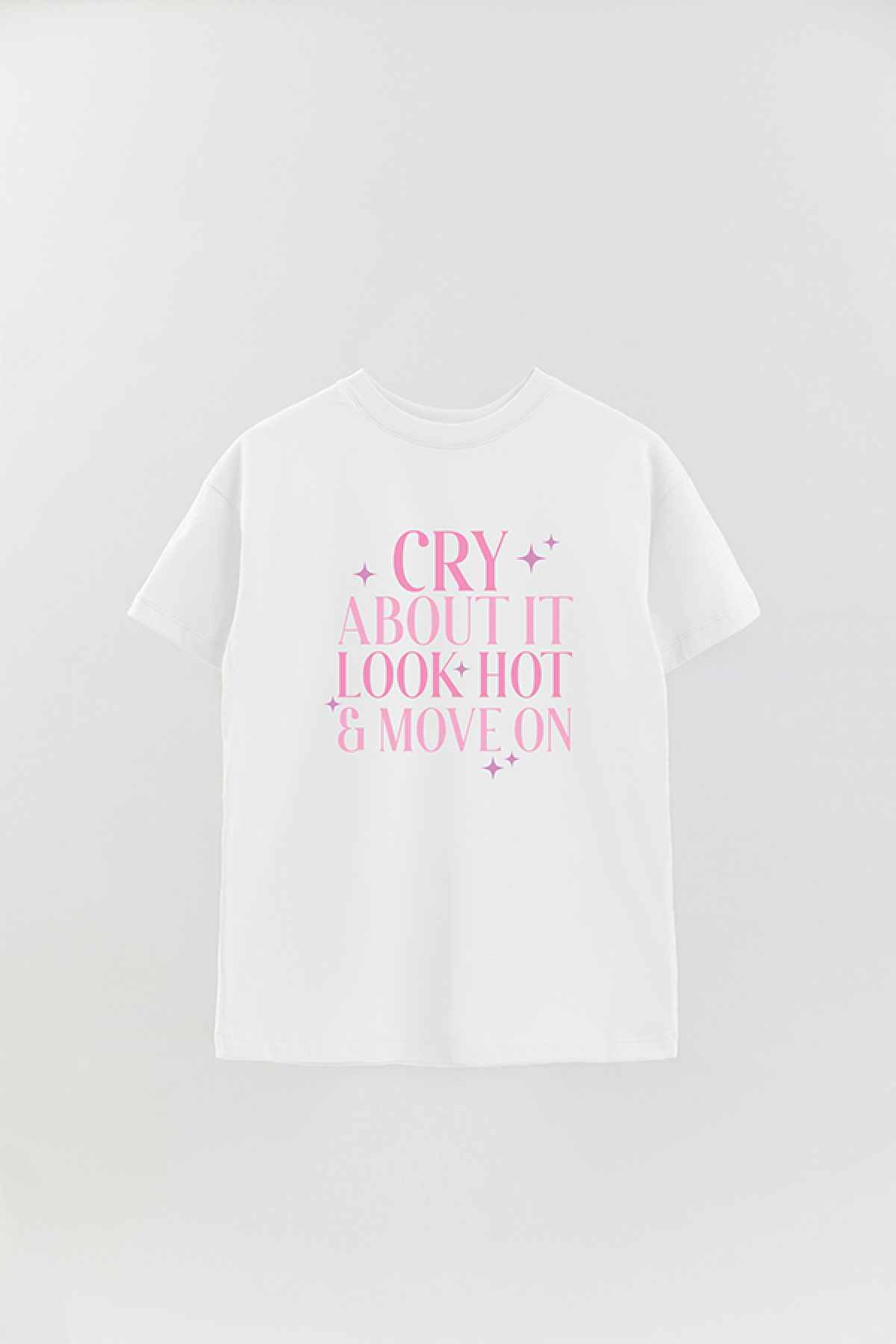 REMERA OVER ESTAMPADA LV4 CRY ABOUT IT